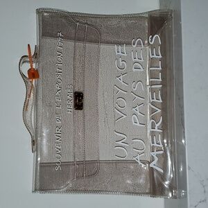 Hermes Vintage Vinyl Clear Kelly Bag Purse